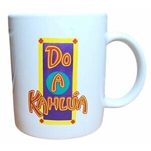 Do A Kahlua Coffee Cup Mug Double Sided 8oz Advertising Liqueur Heavy Weight